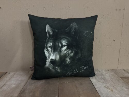 Wildzone kussen Wolf